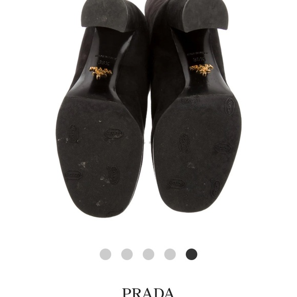 Prada Over-the-Knee Suede Boots, in Black, size 6.5 - Picture 7 of 7
